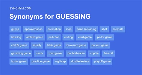 other words for guess|another word for guessing.